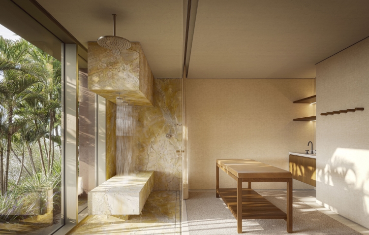 Sala de Massagem com Ducha Horizontal Detox