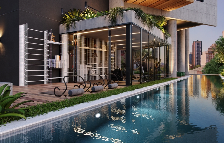 Piscina e Fitness descoberto